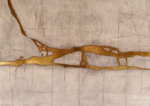 "La traversée en gris", 92 x 65 cm