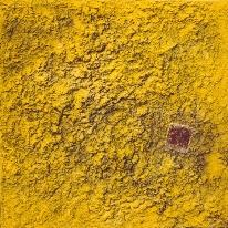 "Surface monochrome jaune", 45 x 45 cm