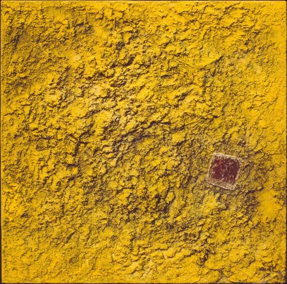 "Gelbe monochrome Oberfläche"