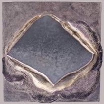 "Variation sur paysage d'hiver II", 30 x 30 cm